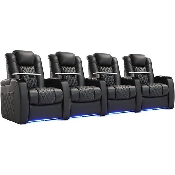 Weilianda Leather Zero Gravity Recliner Set with USB