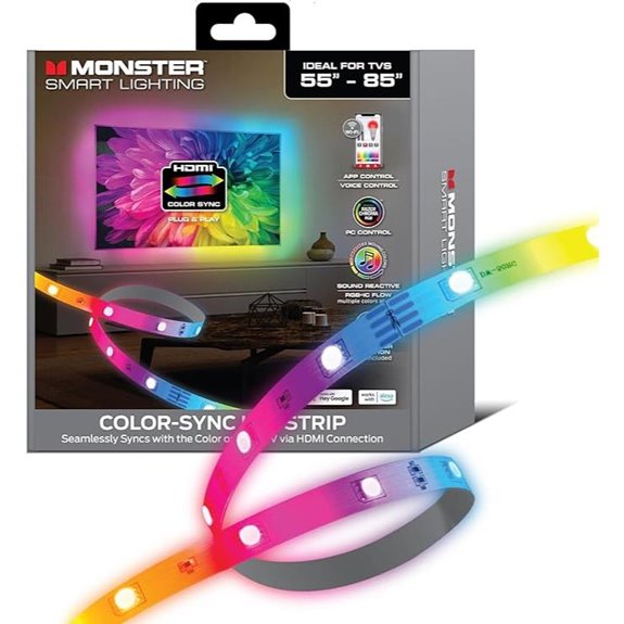 Monster TV LED Backlight with HDMI Sync & Smart Features