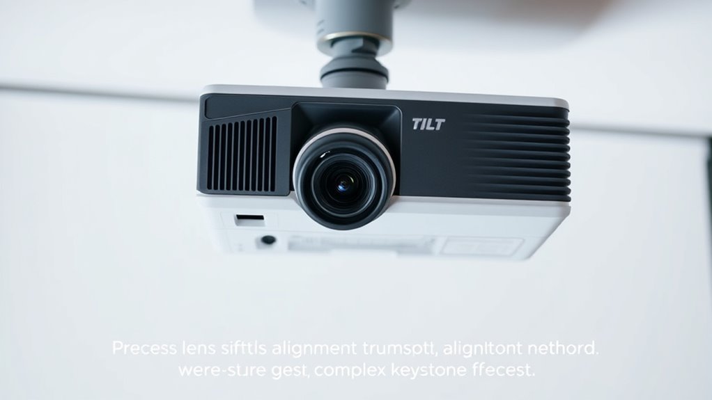 lens shift offers easier setup