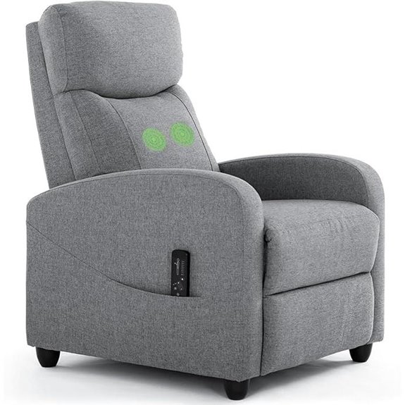Recliner Chair with Massage and Lumbar Support