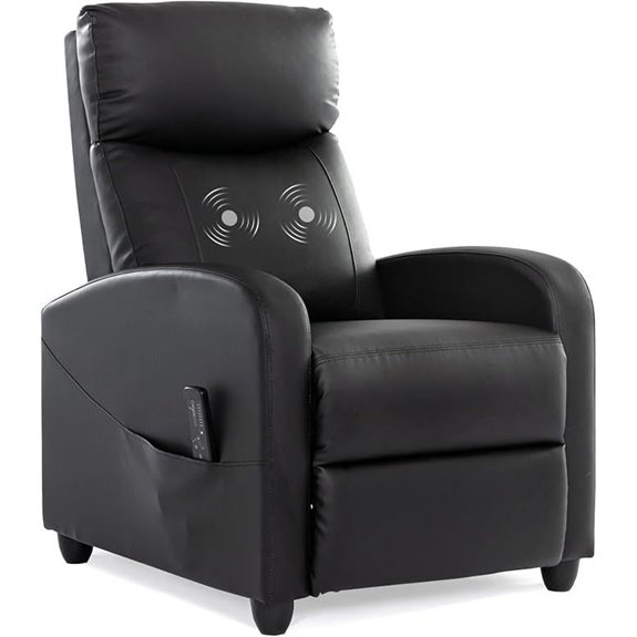 Recliner Chair with Massage and Lumbar Support