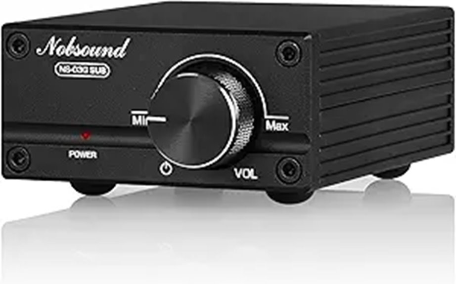 Nobsound 100W Subwoofer Digital Power Amplifier Audio Mini Amp (Black)