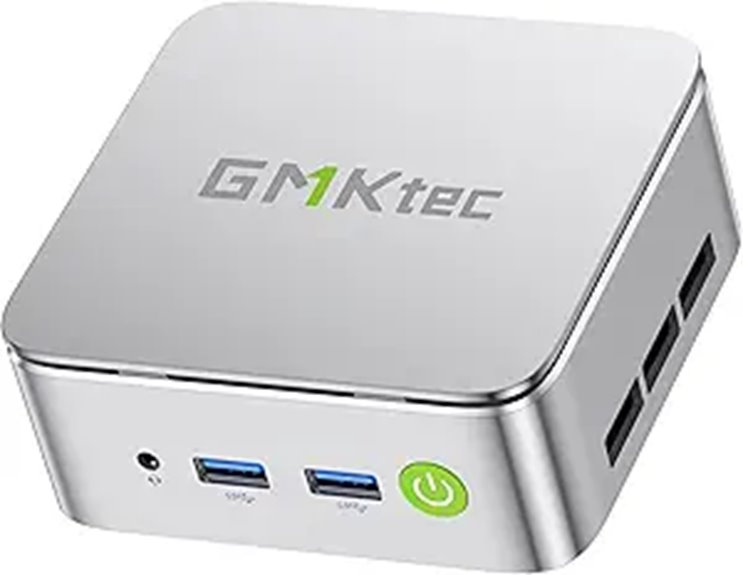 GMKtec Mini PC Ryzen 5 16GB 512GB SSD 4K Display