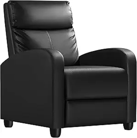 Homall Modern Recliner Chair with Padded Seat