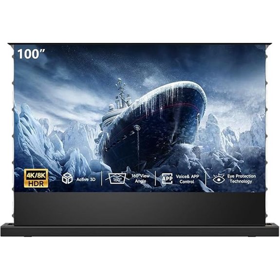 Motorized 100-Inch 4K/8K Ultra HD Projector Screen