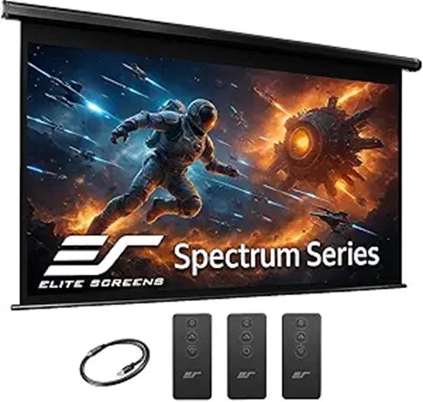 Elite Screens Spectrum 150-Inch Motorized Projection Screen