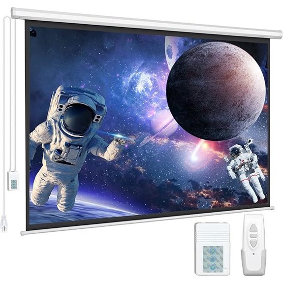 Motorized 100 4K HD Electric Projector Screen