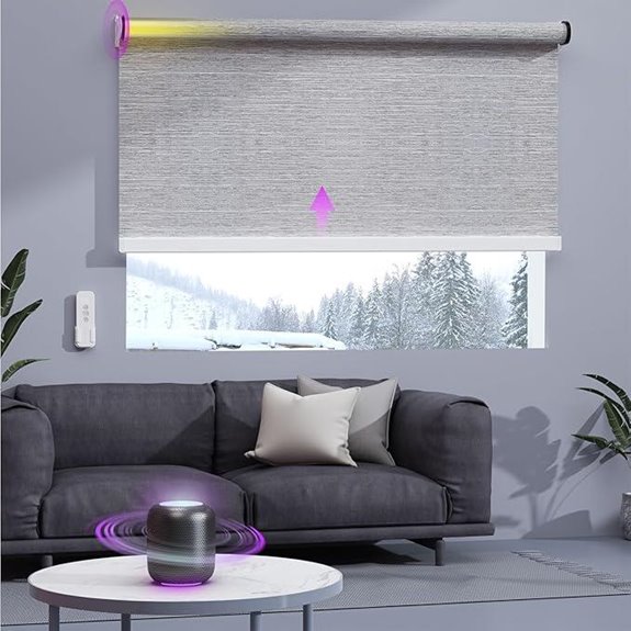 Astomi Motorized Smart Blinds with Remote and Alexa