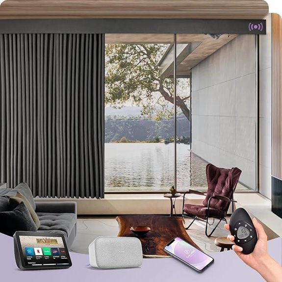 Graywind Motorized Smart Blackout Curtains with Remote