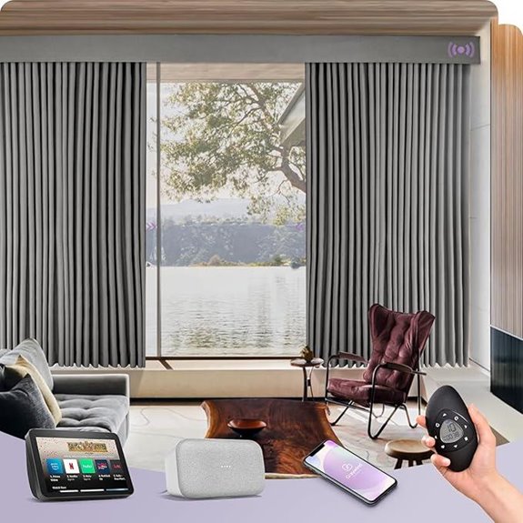 Graywind Motorized Smart Blackout Curtains with Remote