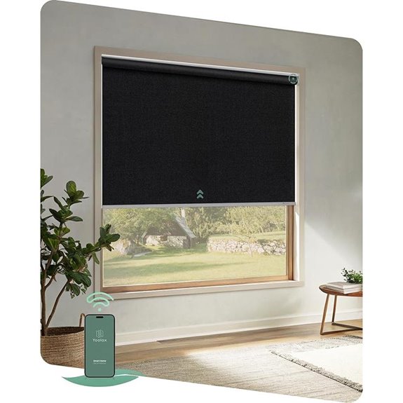 Yoolax Motorized Blackout Roller Blinds for Windows