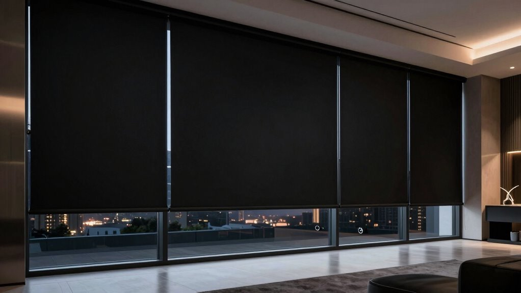 motorized blackout shades installation