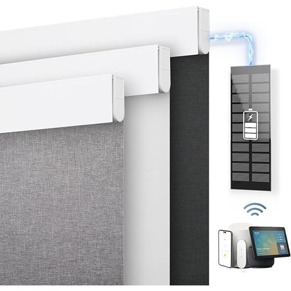 DENFOON Motorized Blackout Window Shades with Remote