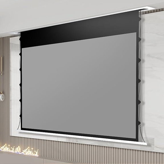 Motorized Ceiling Recessed 72-Inch 4K Projector Screen