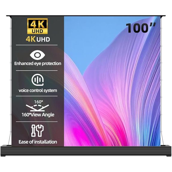 100 Motorized ALR Projector Screen for Home Theater