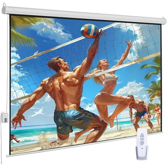 Motorized 120 Indoor/Outdoor HD Projector Screen