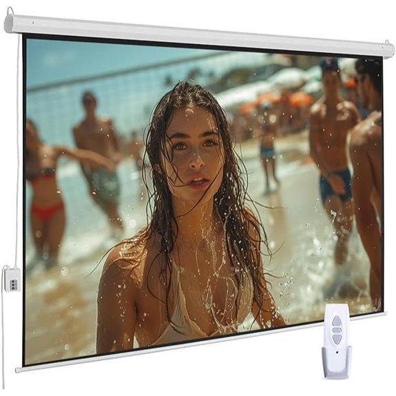 Motorized 110 Indoor/Outdoor Projector Screen