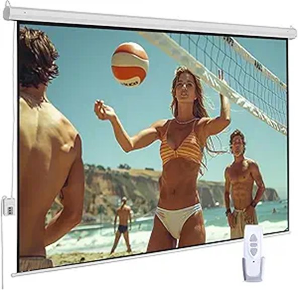 94 Electric Motorized Projector Screen with Remote