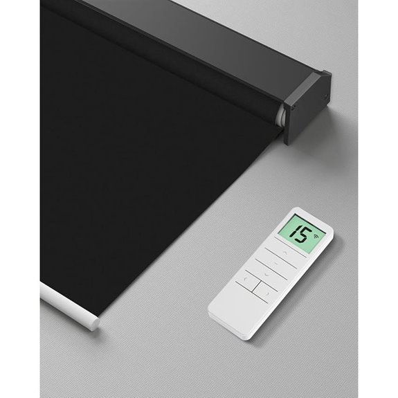 Motorized Blackout Roller Shade with Remote and Alexa