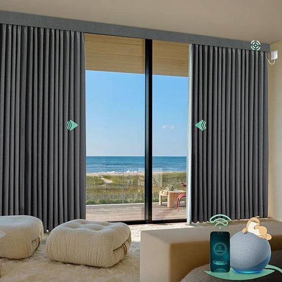 Yoolax Motorized Smart Retractable Curtain with Remote