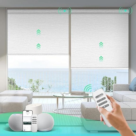 Motorized Blackout Smart Blinds with Remote and Alexa