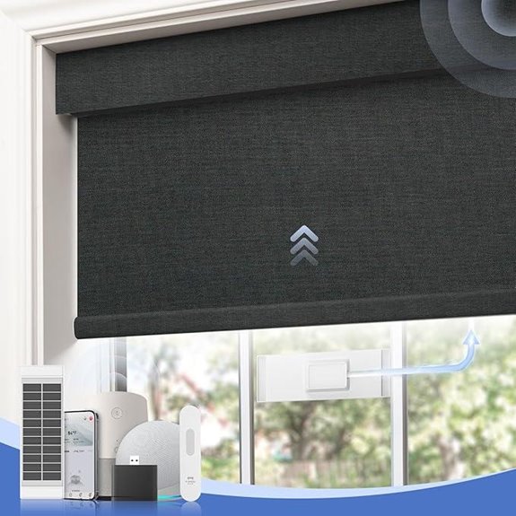 Motorized Blackout Smart Roller Blinds with Remote