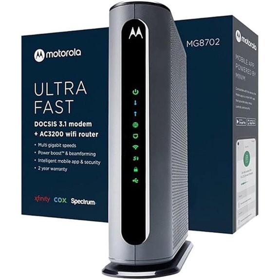 Motorola MG8702 DOCSIS 3.1 Cable Modem + Wi-Fi Router