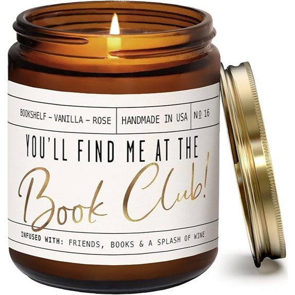 Book Lovers Candle – Old Library & Rose Scent