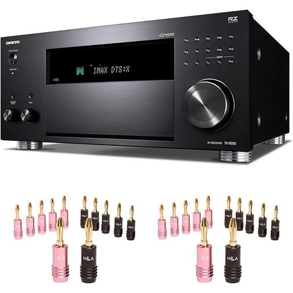 Onkyo TX-RZ50 9.2-Channel 8K AV Receiver with Banana Plugs