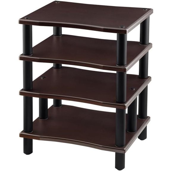 Monolith 4-Tier Audio Stand Open Air Espresso
