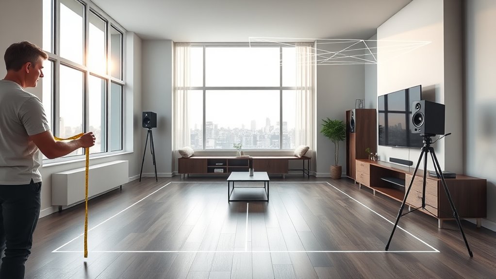 optimal speaker and screen placement