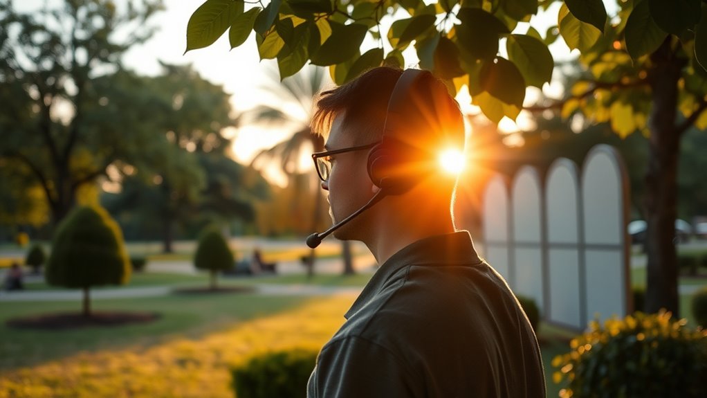 optimize microphone placement outdoors