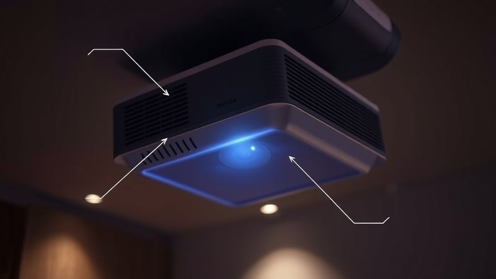 optimize projector brightness settings