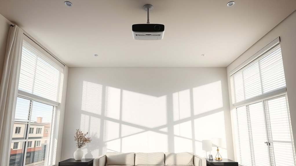 optimize projector daytime viewing