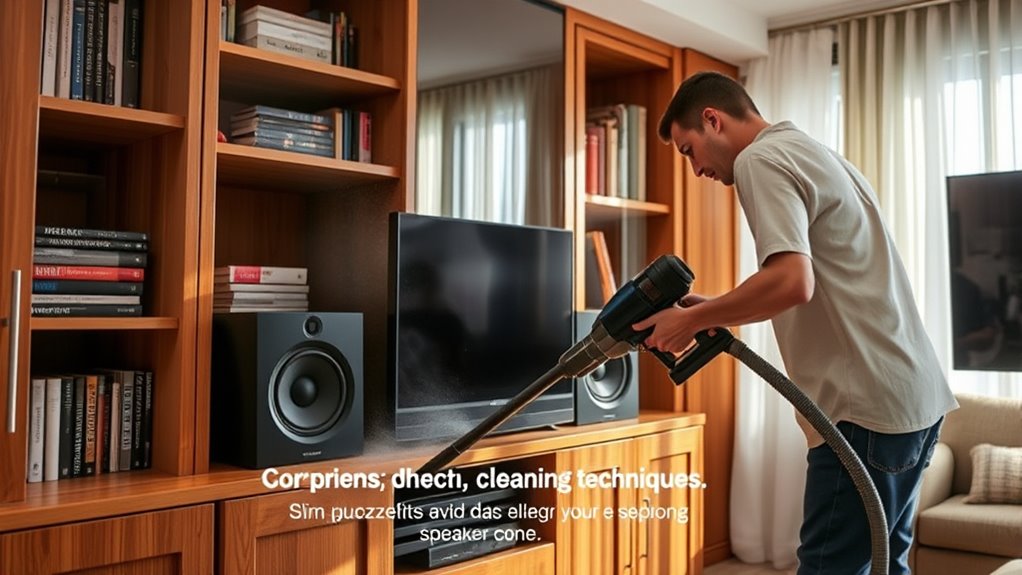optimize speaker placement and cleanliness