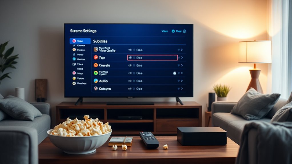 optimize streaming service settings