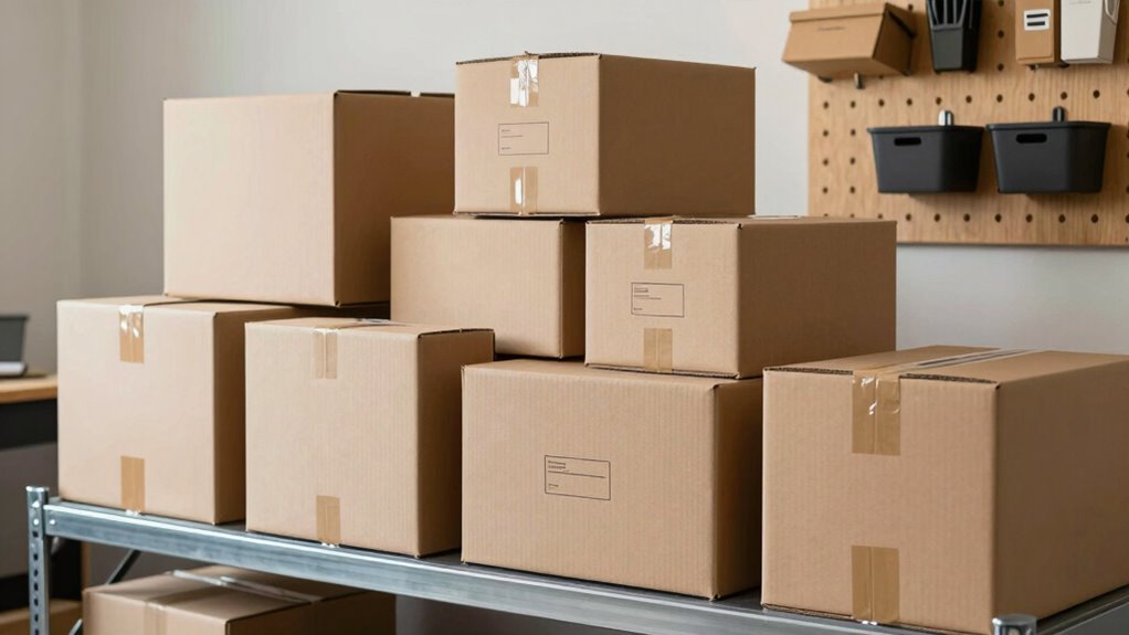 organize boxes without clutter