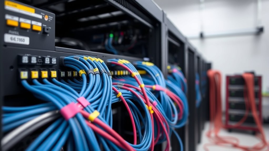 organized safe cable management