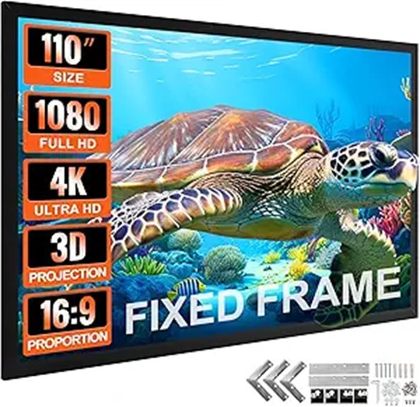 VEVOR 110 Outdoor Projector Screen with Fixed Frame
