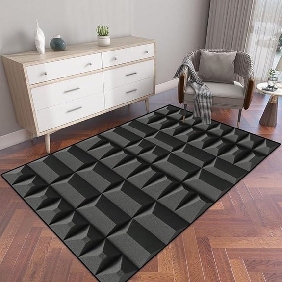 Acoustic Foam Soundproof Rug for Indoor/Outdoor Use