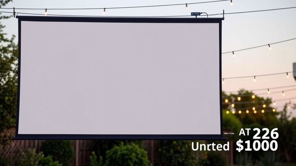 outdoor screen selection tips