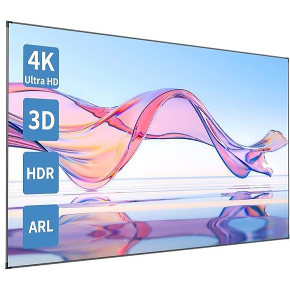 Paris Rhône 100” 4K Ambient Light Rejecting Projector Screen