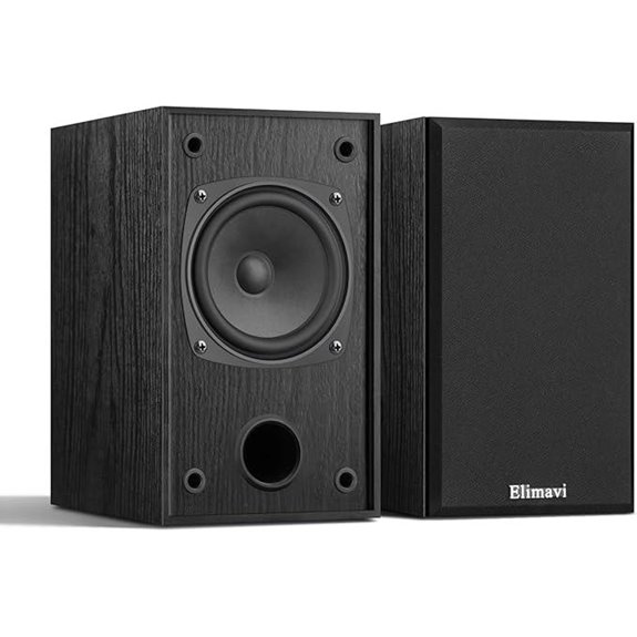 Passive 30W Stereo Bookshelf Speakers for Home