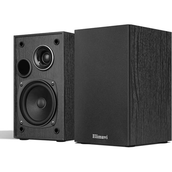 Passive 2-Way Bookshelf Speakers with Woofer & Tweeter