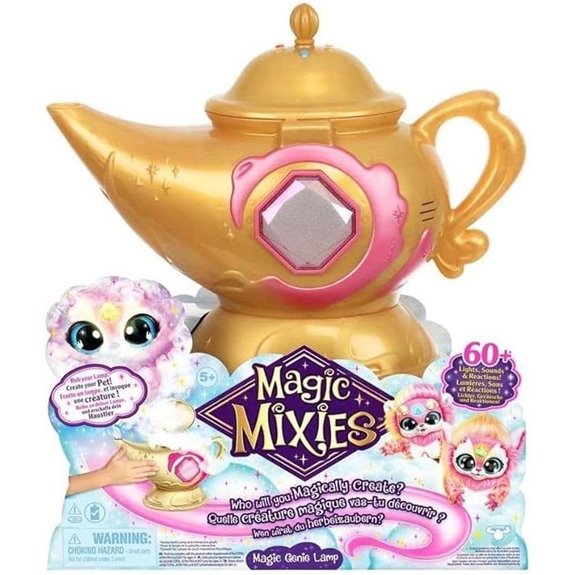 Magic Mixies Genie Lamp with Pink Plush Toy