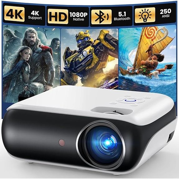 portable 1080p bluetooth projector