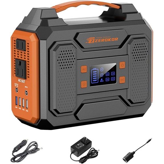 Portable 300W Solar Generator with AC/DC/USB for Outdoors