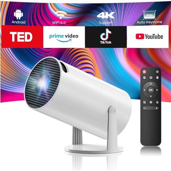 Mini WiFi & Bluetooth 4K Portable Projector