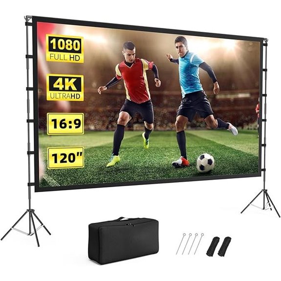 Vamvo 120 Outdoor Portable Foldable Projector Screen