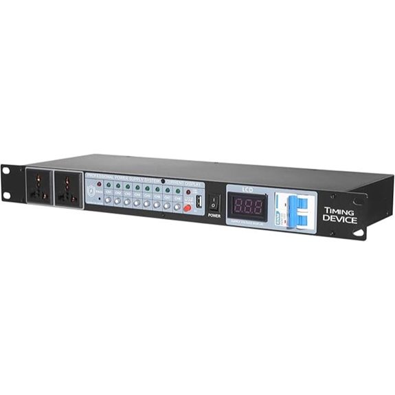 10 Outlet Power Sequencer & Surge Protector Controller